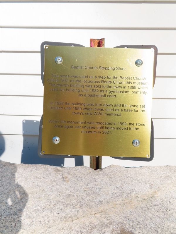 Baptist Church Stepping Stone Marker image. Click for full size.