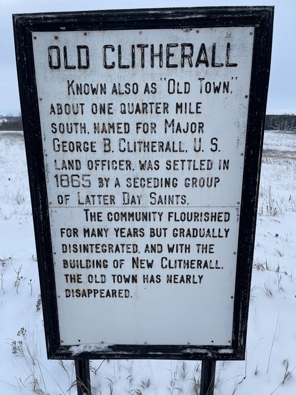 Old Clitherall Marker image. Click for full size.