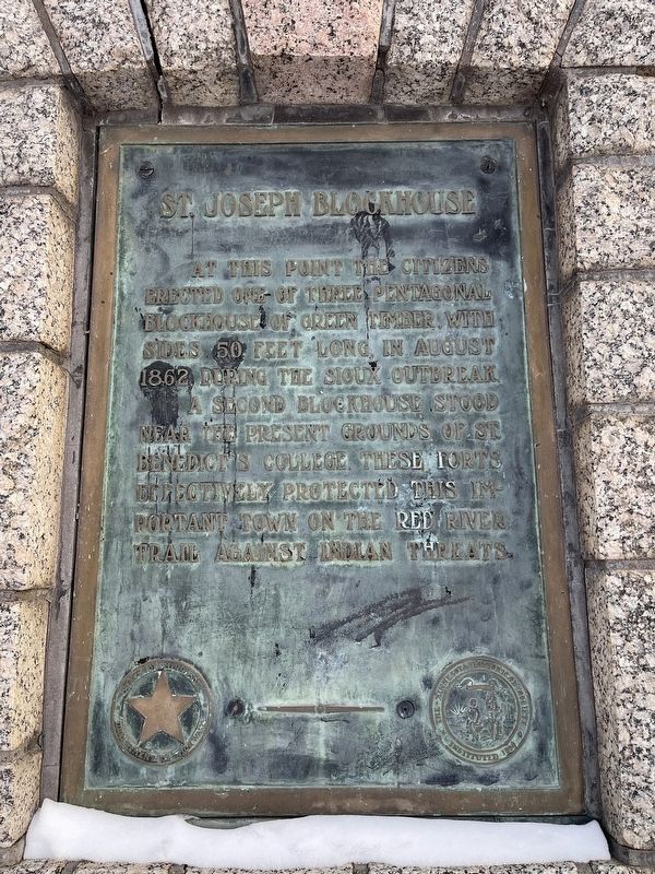 St. Joseph Blockhouse Marker. Click for full size. St. Joseph Blockhouse Marker image. Click for full size.
