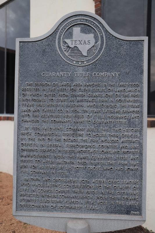 Guaranty Title Company Marker image. Click for full size.