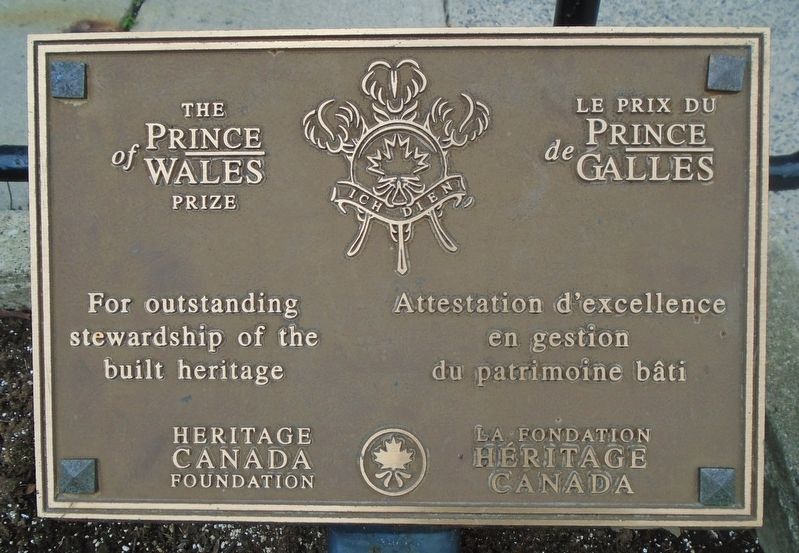 The Prince of Wales Prize / Le Prix du Prince de Galles Marker. Click for full size. The Prince of Wales Prize / Le Prix du Prince de Galles Marker image. Click for full size.