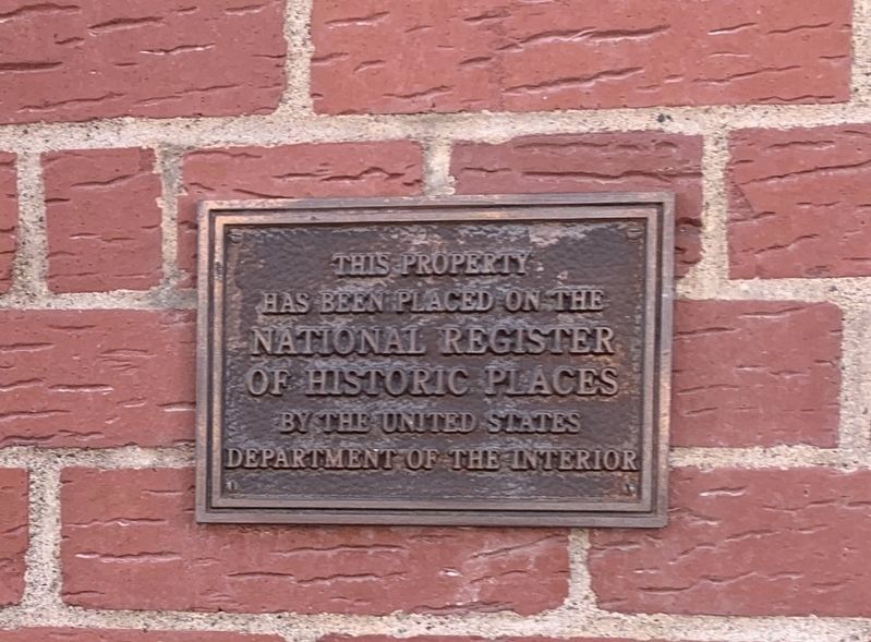 National Register Plaque image. Click for full size.