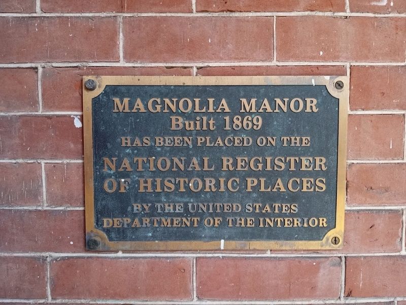 Magnolia Manor Marker image. Click for full size.
