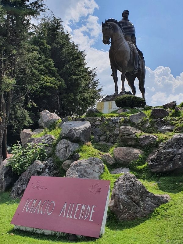 Ignacio Allende - Battle of Monte de las Cruces Marker. Click for full size. Ignacio Allende - Battle of Monte de las Cruces Marker image. Click for full size.