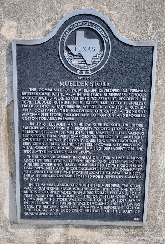Site of Muelder Store Marker. Click for full size. Site of Muelder Store Marker image. Click for full size.