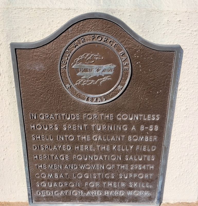 2nd Plaque - B-58 Hustler Marker. Click for full size. 2nd Plaque - B-58 Hustler Marker image. Click for full size.