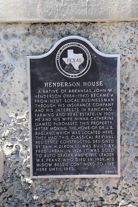 Henderson House Marker. Click for full size. Henderson House Marker image. Click for full size.
