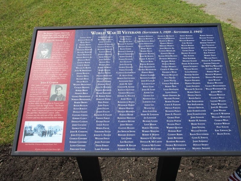 World War II Veterans Memorial. Click for full size. World War II Veterans Memorial image. Click for full size.