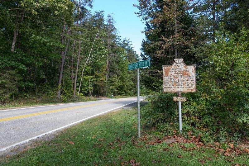 Bath County Side of Marker image. Click for full size.