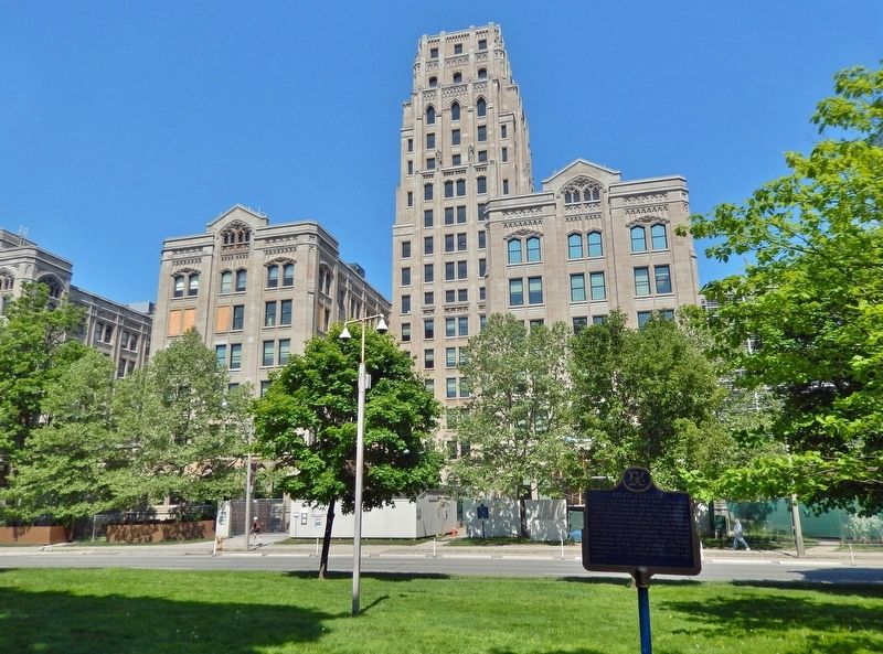 King's College Marker (<i>west side</i>). Click for full size. King's College Marker (<i>west side</i>) image. Click for full size.