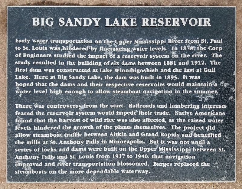 Big Sandy Lake Reservoir Marker image. Click for full size.