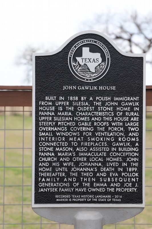 John Gawlik House Marker image. Click for full size.