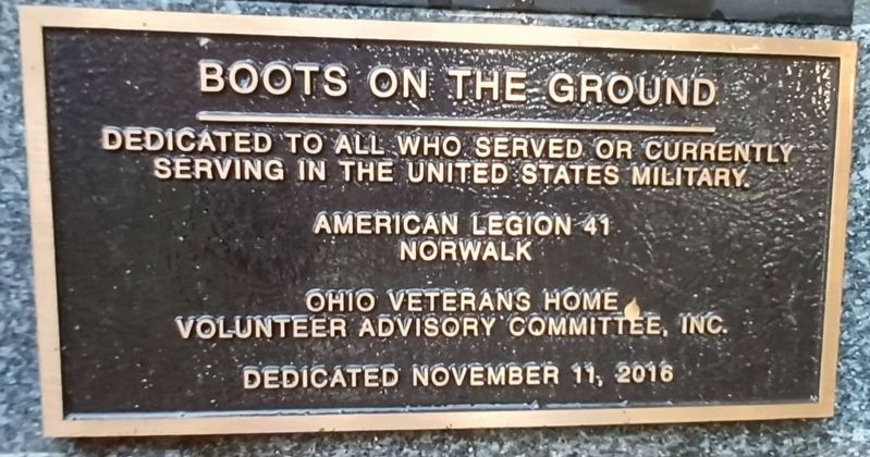 Boots On The Ground Marker. Click for full size. Boots On The Ground Marker image. Click for full size.