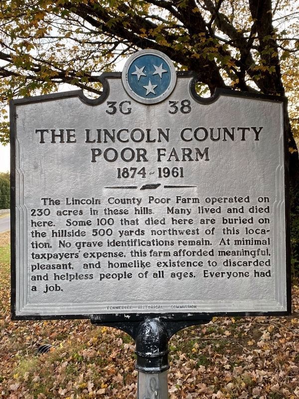 The Lincoln County Poor Farm Marker. Click for full size. The Lincoln County Poor Farm Marker image. Click for full size.