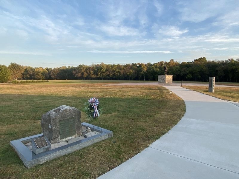 Andrew Jackson Marker moved to new Camp Blount Historic Site. image. Click for full size.