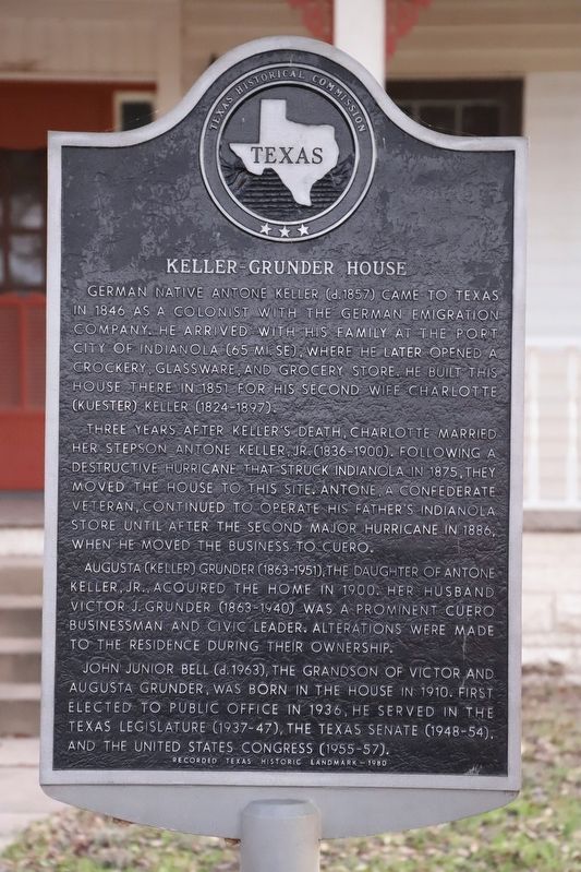 Keller-Grunder House Marker image. Click for full size.