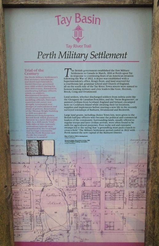 <i>Perth Military Settlement</i> Marker image. Click for full size.