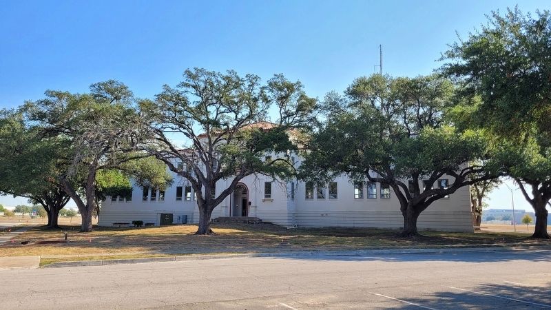 The view of the Spaatz Hall with Marker from the street. Click for full size. The view of the Spaatz Hall with Marker from the street image. Click for full size.