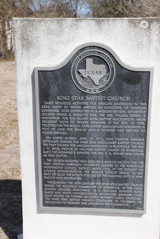King Star Baptist Church Marker image. Click for full size.