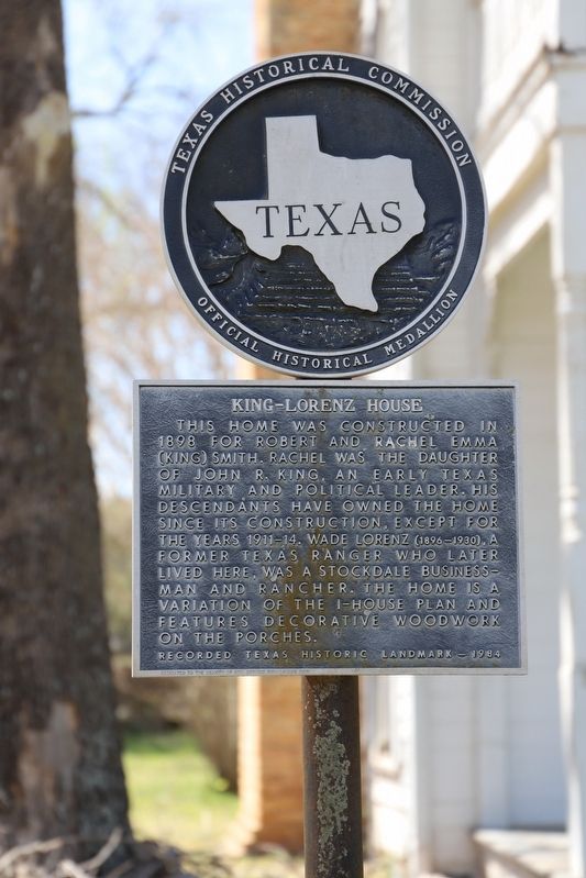 King-Lorenz House Marker. Click for full size. King-Lorenz House Marker image. Click for full size.
