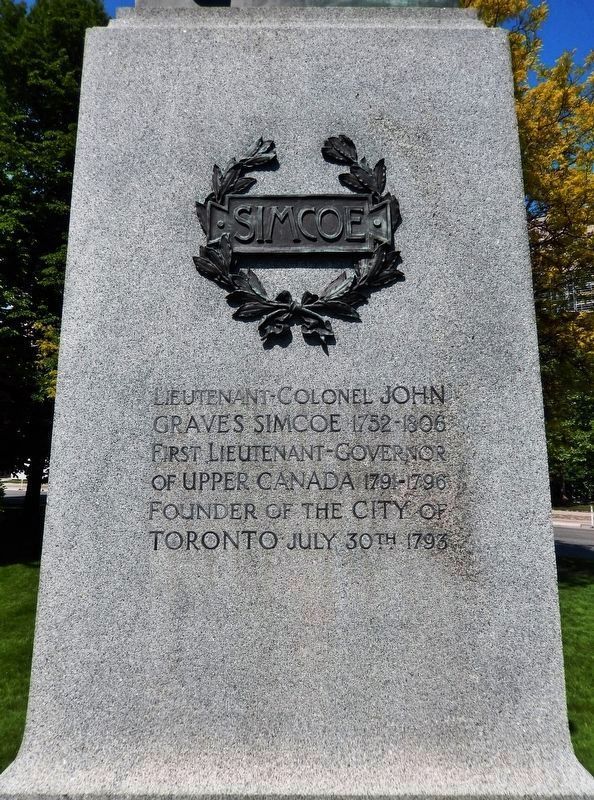 John Graves Simcoe Monument Detail image. Click for full size.