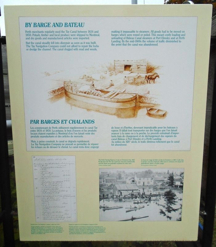 <i>By Barge and Bateau / Par barges et chalands</i> Marker image. Click for full size.