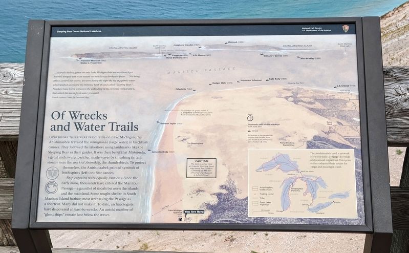 Of Wrecks and Water Trails Marker image. Click for full size.