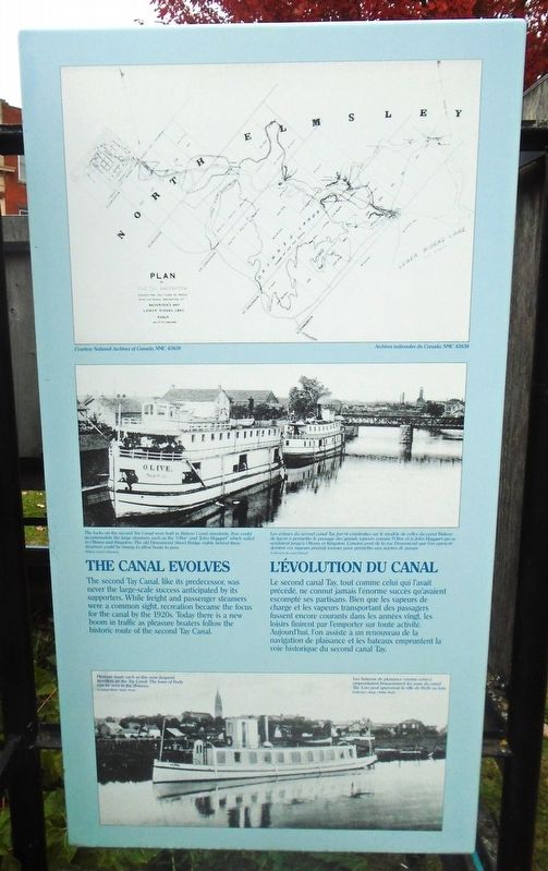 The Canal Evolves / l'volution du canal Marker image. Click for full size.