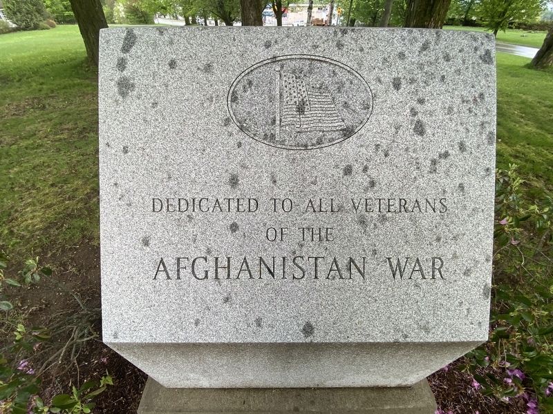 Dedicated to all veterans of the Afghanistan War Marker image. Click for full size.