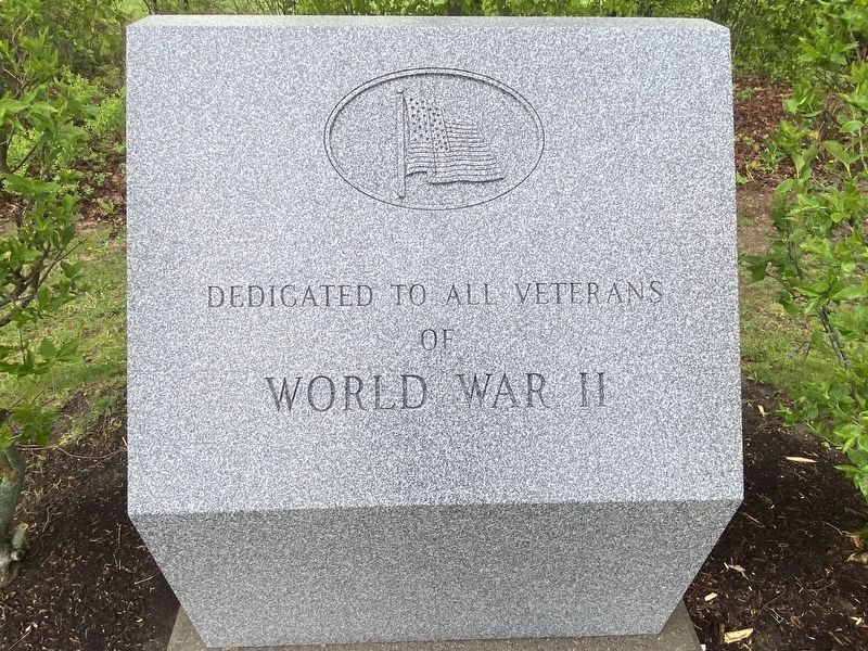 Dedicated to all Veterans of World War II Marker image. Click for full size.