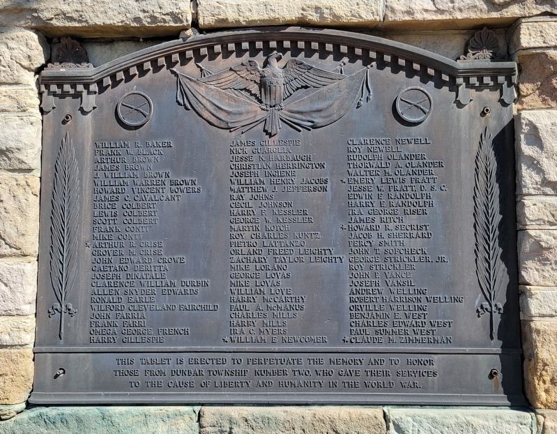World War I Memorial image. Click for full size.