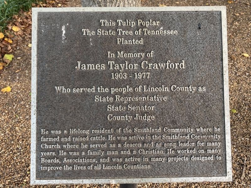 In Memory of James Taylor Crawford Marker image. Click for full size.