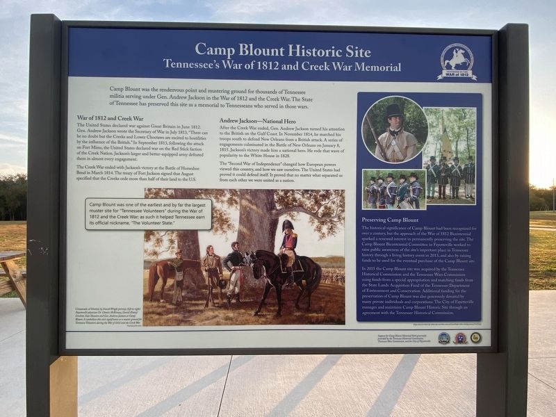 Camp Blount Historic Site Marker. Click for full size. Camp Blount Historic Site Marker image. Click for full size.