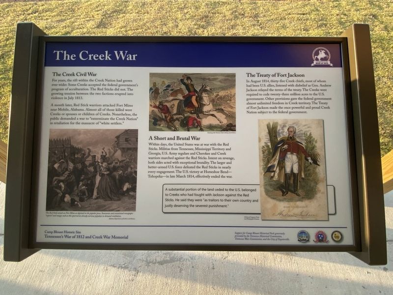 The Creek War Marker image. Click for full size.