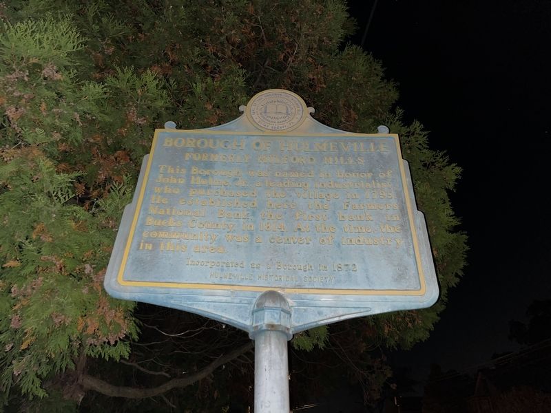 Borough of Hulmeville Marker image. Click for full size.