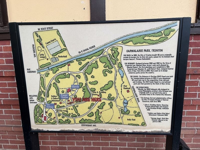 Cadwalader Park, Trenton Marker image. Click for full size.