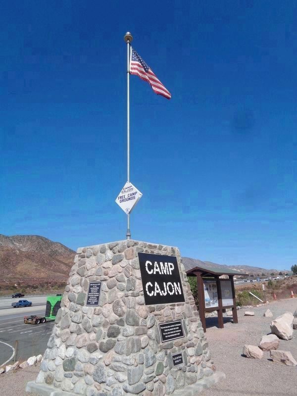Camp Cajon Monument image. Click for full size.