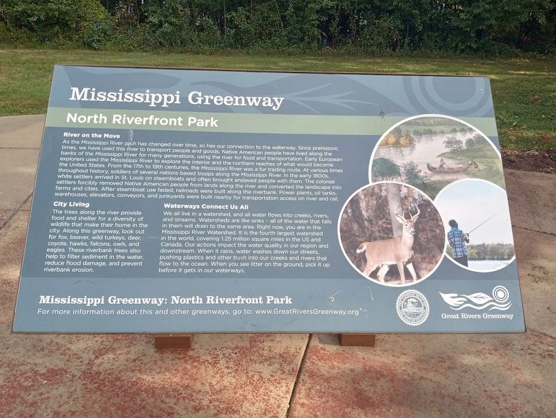 North Riverfront Park Marker image. Click for full size.