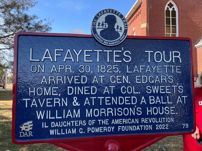 Lafayette's Tour Marker. Click for full size. Lafayette's Tour Marker image. Click for full size.