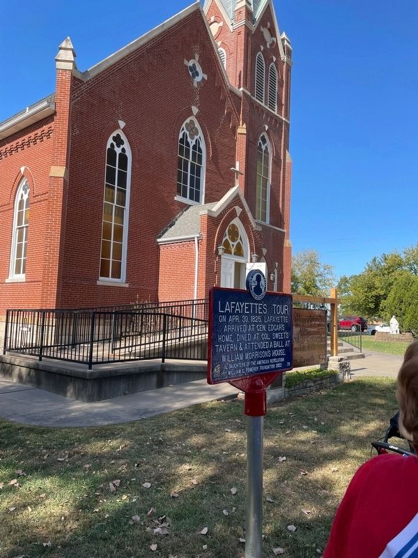 Lafayette's Tour Marker. Click for full size. Lafayette's Tour Marker image. Click for full size.
