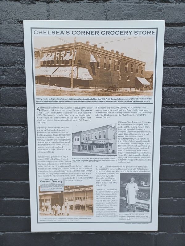 Chelsea's Corner Grocery Store Marker image. Click for full size.