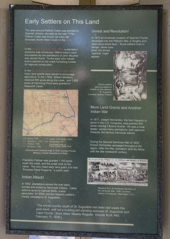 Early Settlers on This Land Marker image. Click for full size.