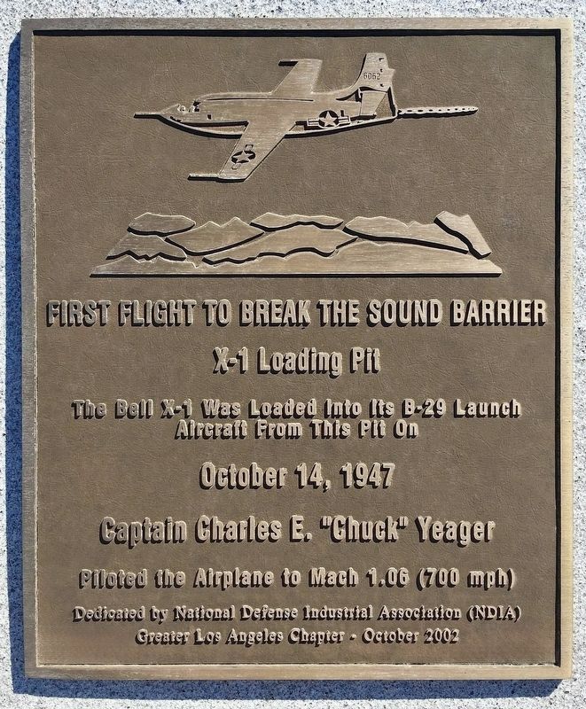 Sound Barrier Marker. Click for full size. Sound Barrier Marker image. Click for full size.
