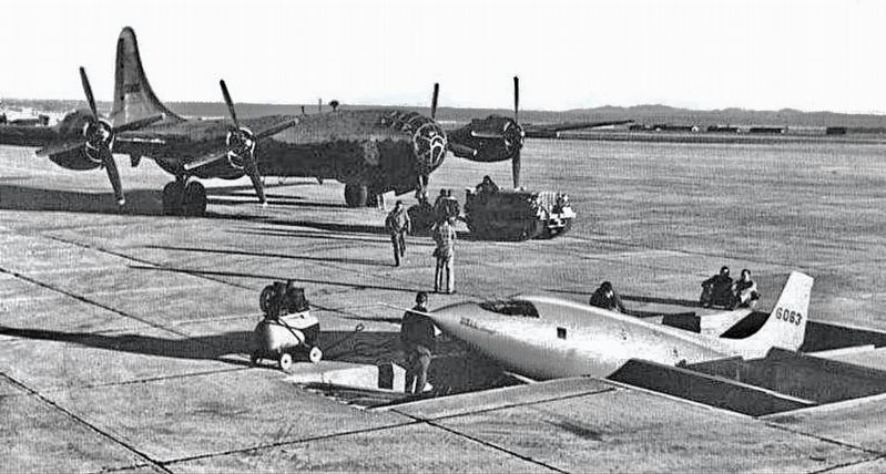 Bell X-1 in the Loading Pit. Click for full size. Bell X-1 in the Loading Pit image. Click for full size.