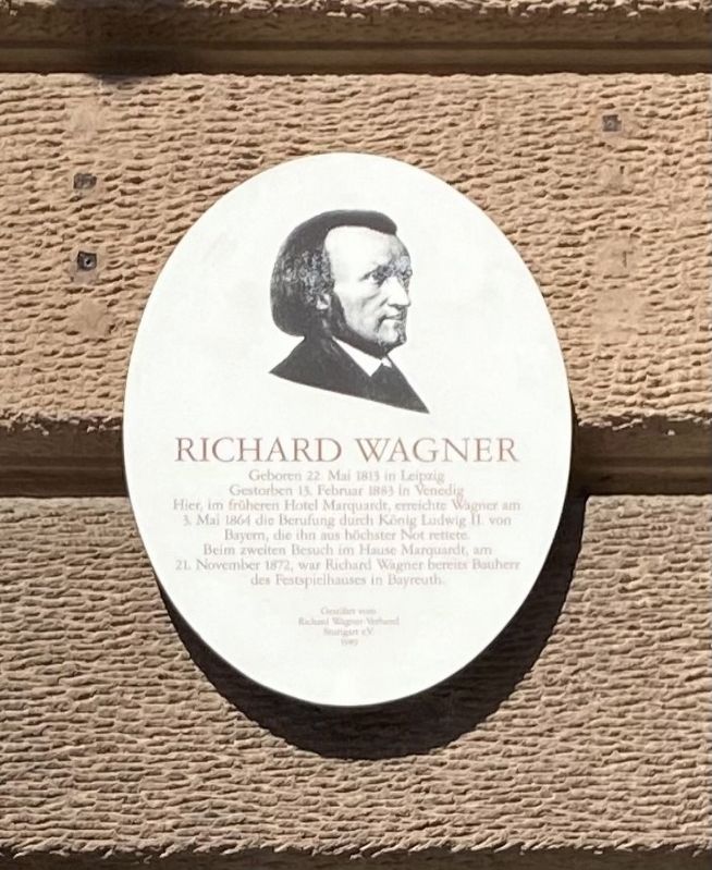 Richard Wagner Marker. Click for full size. Richard Wagner Marker image. Click for full size.