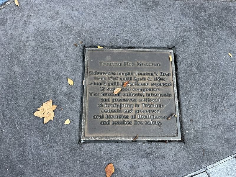 Trenton Fire Museum Marker image. Click for full size.