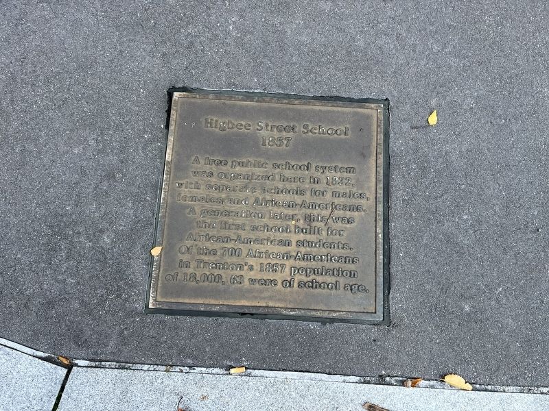 Higbee Street School Marker image. Click for full size.