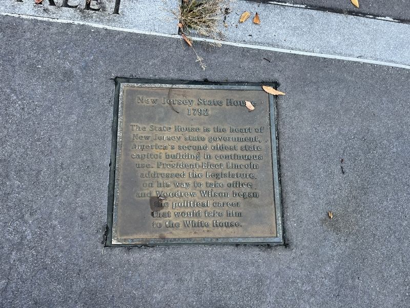 New Jersey State House Marker image. Click for full size.