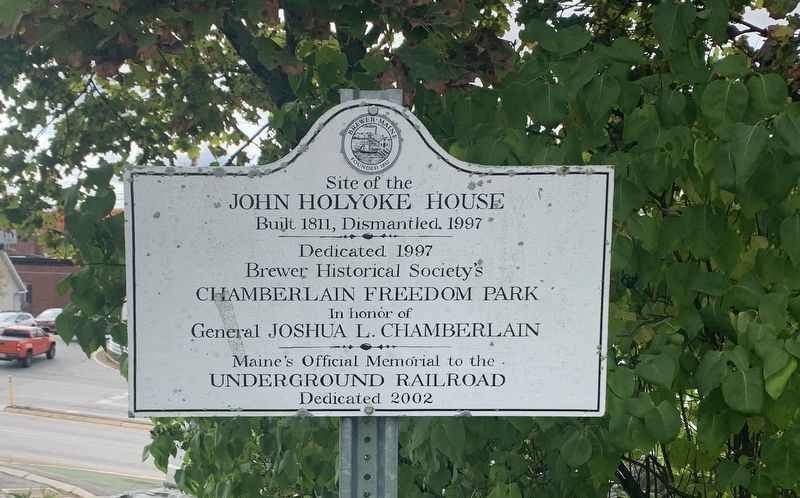 John Holyoke House Marker. Click for full size. John Holyoke House Marker image. Click for full size.