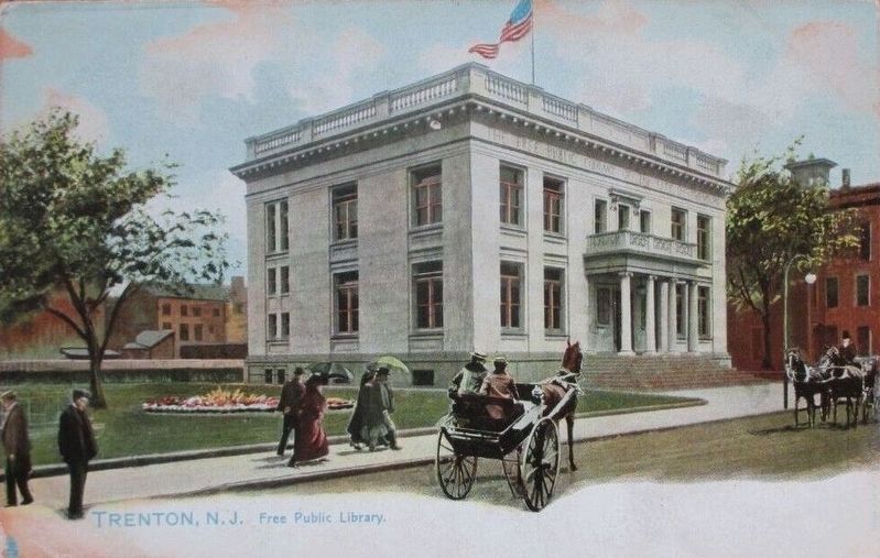 <i>Trenton, N.J. - Free Public Library</i> image. Click for full size.